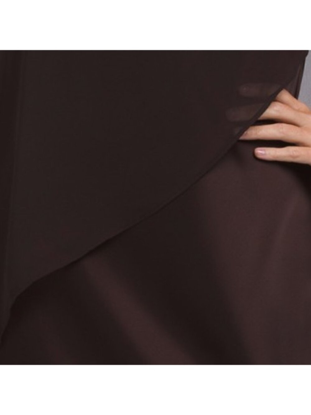RACHEL ZOE Draped Cape Satin Gown - Picture 5 of 5